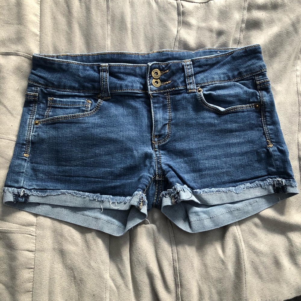 Mudd Dark Blue Denim Shorts